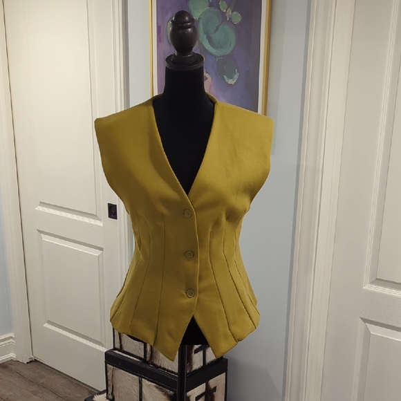 Zara Jackets & Blazers - Zara Mustard Yellow Women's Vest Fits Like A Small